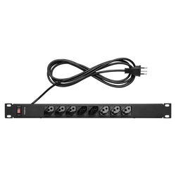 Filtro de Linha Intelbras C/ 8 Tomadas P/ Rack EPR 208+ 4824302