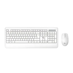 Kit Teclado + Mouse Sem Fio Lenovo Kw202 Branco