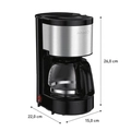 Cafeteira Elétrica Arno Perfectta Inox 600ml Jarra De Vidro 127v