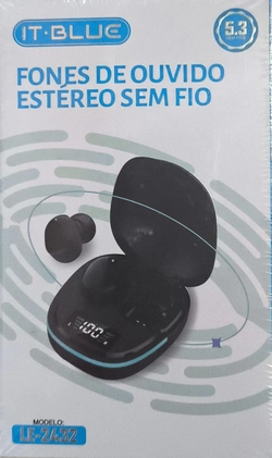 Fone De Ouvido c/microfone Bluetooth 5.3 Le-2432 preto It-Blue