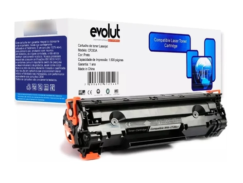 Toner Compatível Com Hp, Cf283a, 83a