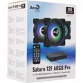 Kit 3 Coolers Aerocool Saturn 12 Pro Argb + Hub + Controle