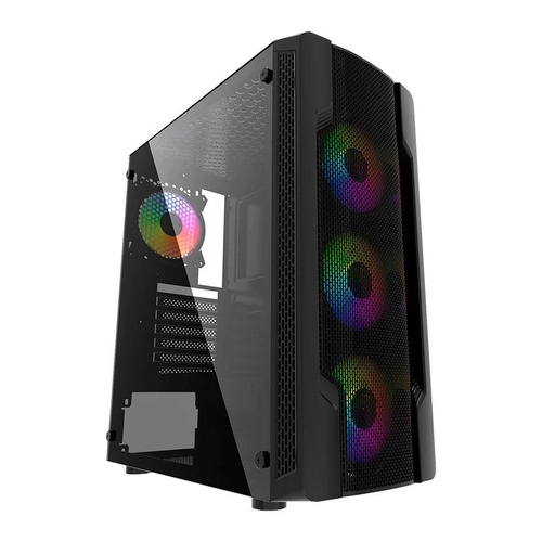 Gabinete Bluecase BG-031 Preto C/ FAN - BG-031BX