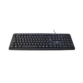 Teclado Com Fio Tf300 Design Slim Conexao Usb Cabo de 150cm Resistente Agua Preto Tc065