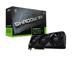 Placa de Vídeo MSI NVIDIA GeForce RTX 5070TI SHADOW 3X OC, 16GB, GDDR7, 256 Bits - 912-V531-097