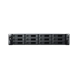 NAS Synology Rackstation 12 baias RS2423+ 3U (AMD Ryzen V1780B, 8GB DDR4, 2x 1GbE LAN, 1x 10GbE x8 slot, sem discos)