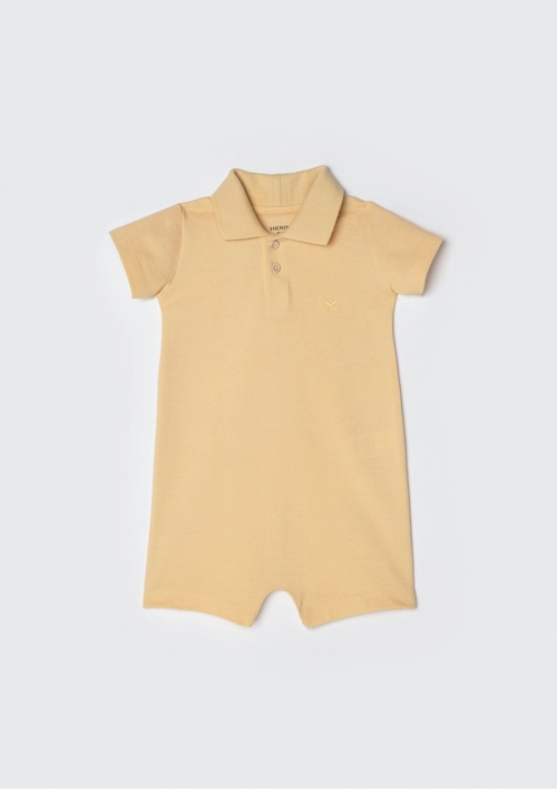 Macacão Curto Polo Amarelo Hering - Masculino