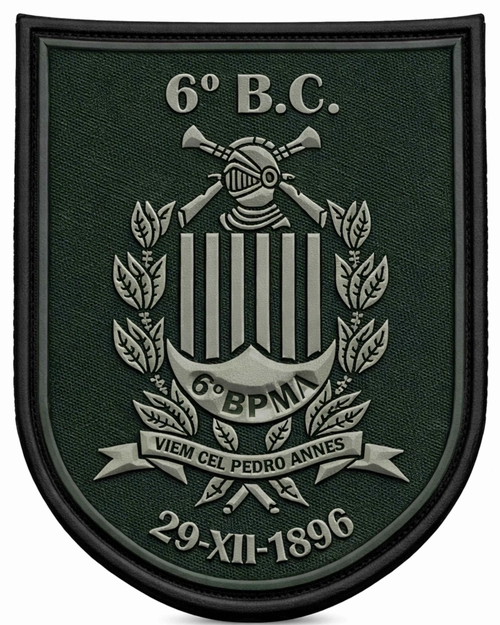 Brasão emborrachado 6º BPM/I