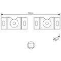 Suporte Fixo Universal para Tv de Led, Lcd, Plasma, 3d e Smart Tv de 10 a 100 Em Aço Carbono Sbru750