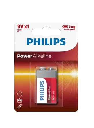 Bateria 9V Philis c/1 unidades. Alcalina