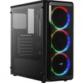 Gabinete Gamer Aerocool Window Preto Rgb Lateral Acrílico - SL-5200