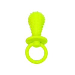 Brinquedo Mordedor Chupeta com Porta Petiscos para Cachorros Verde