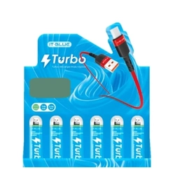 Cabo de Dados USB Recarga Turbo IT-Blue 1m 3.1A LE-856P IOS