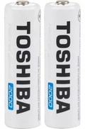 Carregador Pilha Usb P/2 Pilhas Aa/aaa Min.2.000 Mah Toshiba