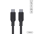 Cabo Pcyes Usb-c Tipo-c 2.0 1 Metro Preto - Pucp-01