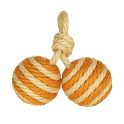 Brinquedo Bola Dupla em Sisal para Gatos