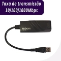 Cabo Adaptador DE Rede USB 3.0 P/rj45 Gigabyte Ethernet - Ul-1200