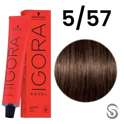 Schwarzkopf Igora Royal Coloração 5/57 Castanho Claro Dourado Cobre 60ml