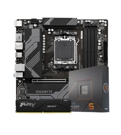 Kit Upgrade AMD Ryzen 5 7600X + Placa Mãe AM5 Gigabyte B650M + Memória DDR5 16GB 5200MHz