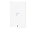 Interruptor Touch Inteligente 1 Botao Wi-fi 10a + Rf Com Placa 4x2 Weg Home Branco