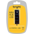 Mini Hub Usb 4 Portas Preto Bright