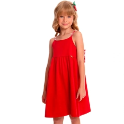 Vestido Alça Fina By Gus Feminino - Vermelho
