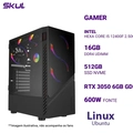 Computador Gamer 5000 Core I5 12400F 2.50Ghz Mem 16Gb Ddr4 Ssd 512Gb Nvme Rtx 3050 6Gb Gddr6 Fonte 600W 80 Plus Linux