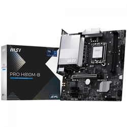 Placa Mãe MSI PRO H810M-B, Socket LGA 1851, Chipset Intel H810, DDR5, Micro-ATX, 911-7E64-001