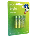 Pilha Alcalina AAA - Embalagem com 4 unidades - Elgin