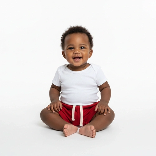 Shorts Avulso Barra Virada Suedine Liso Masculino BabyCotton