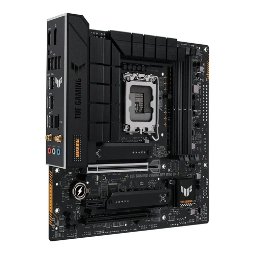 Placa Mãe Intel LGA 1700 Asus TUF Gaming B760m-btf Wifi D4 RGB MTX Ddr4 Preto- TUF Gaming B760m-btf Wifi D4