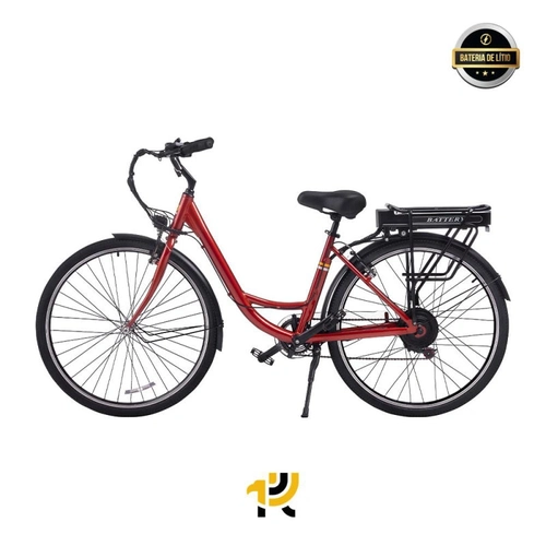 Bicicleta Eletrica Hawk Hw351 350w Wind Bat 36v 7.5ah Red