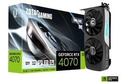 Placa de Vídeo 12GB RTX4070 Zotac Gaming Twin Edge OC - ZT-D40700H-10M