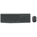 Kit Teclado e Mouse Logitech MK235, Conexão USB, Pilhas Inclusas e Layout ABNT2, Sem Fio, Preto - 920-007903