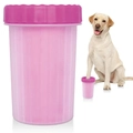 Copo Lava Pata Pet Higiênico Patinhas Limpas Cães Cachorros Pets - Rosa