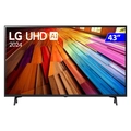 Smart TV LG 43 4K Ultra HD, Wi-Fi, Bluetooth, HDR10, Proc A5 Ger7 AI, Alexa/Chrome, Otimizador de Jogos, 43UT8000PSA