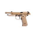 (Kit) Pistola Airgun Beretta KL93 A3 TAN GBB + Caixa 300 esferas + Jet Loader + 5 Cápsulas de CO2 - (QGK)