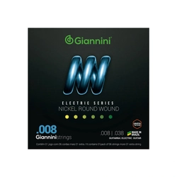 Encordoamento para Guitarra Elétrica Geegst 8 - .008-.038