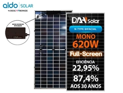 Kit Energia solar 200KWh - 1,86KWp com 3 Painéis Solares DAH 620W e MICRO INVERSOR DAH, Fibrocimento e metálica