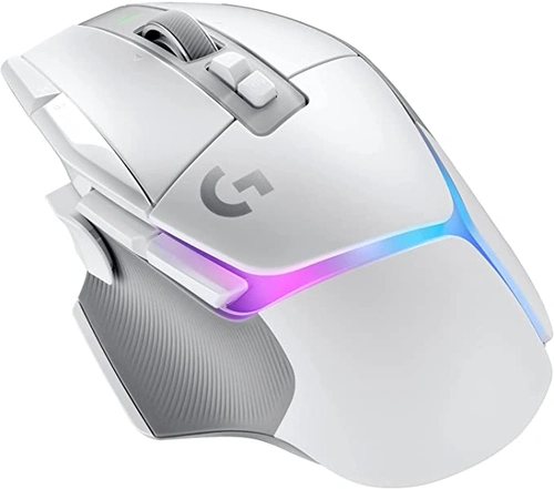 Mouse Gamer Logitech G502  X Plus, LIGHTSPEED, Sensor HERO 25K, RGB, 13 Botoes, Branco, Sem Fio - 910-006170