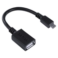 Cabo Adaptador Otg Micro Usb P/ Usb a 2.0 - Preto - 15cm - Pamup-15