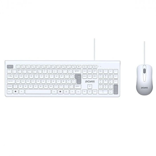 Combo Soft Teclado + Mouse Pcyes USB 2M Branco Abnt2 Pcosf2w - 111379h