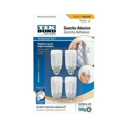 Gancho Adesivo Tek Bond Topázio (4 unidades)