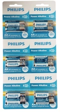 Pilha AA Philips c/6 pares.