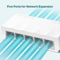 Switch de Mesa C/ 5 Portas Fast 10/100 Mbps Ls1005 Smb
