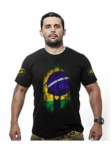 Camiseta Si vis Pacem Para Bellum Brasil Preta (Team Six)