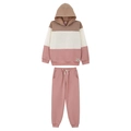 Conjunto Recortes com Capuz e Calça Moletom Lik Kids - Feminino