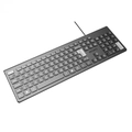 Teclado Soft Pcyes USB 2 Metros ABNT2 Preto - PTOSF2AB