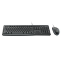 Kit Teclado e Mouse Logitech C/Fio MK120 USB Preto - MK120