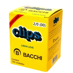 Clips Galvanizado 2/0 Com 720 Unidades Bacchi